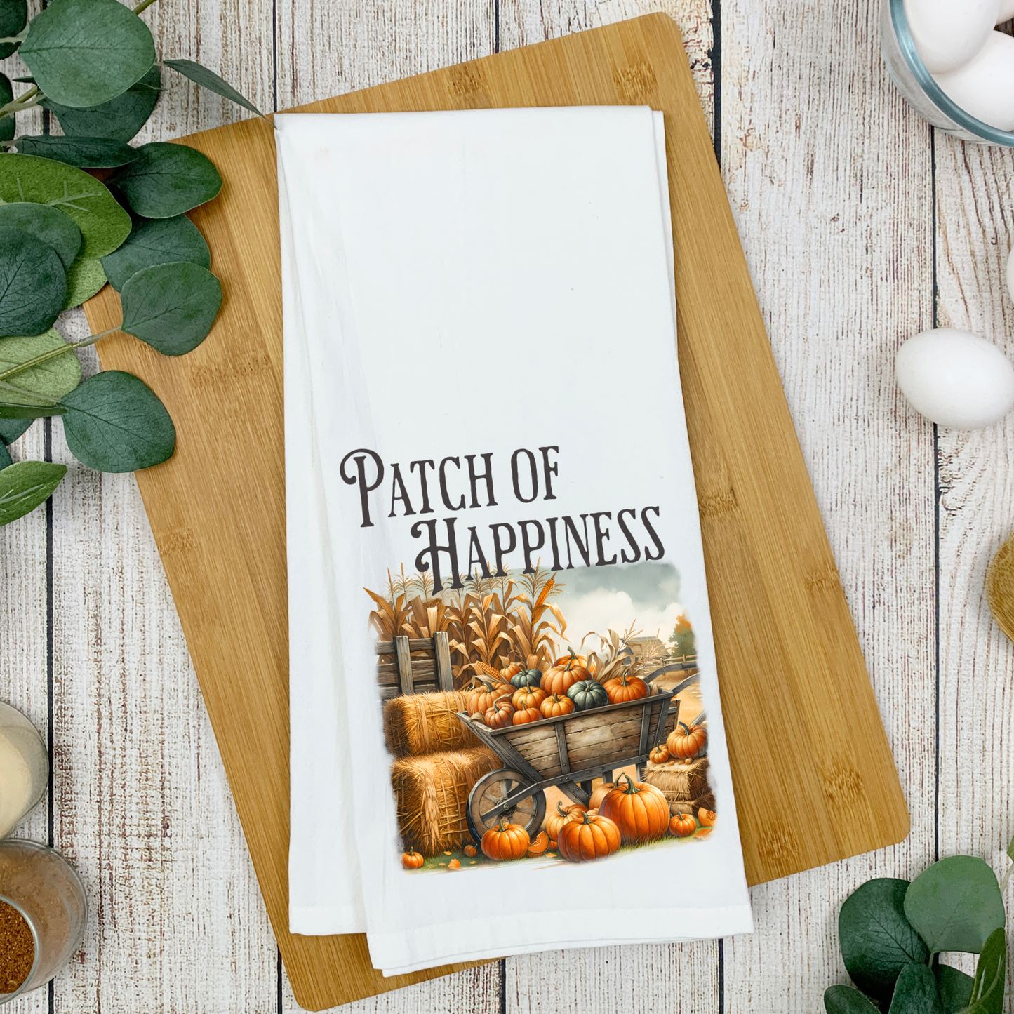 Patch of Happiness Kitchen Tea Towel