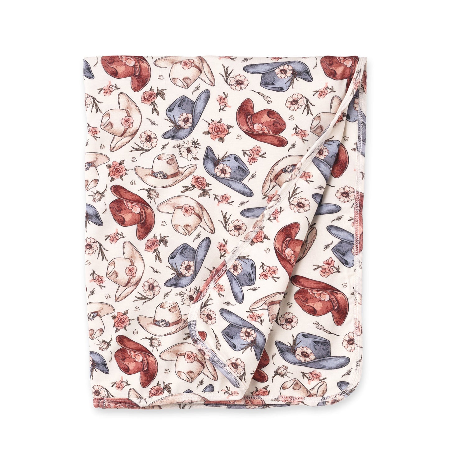 Wildflower Rodeo Stroller Blanket - Soft Bamboo Baby Gift