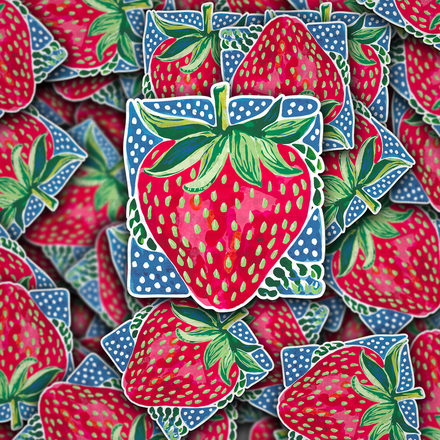 Strawberry sticker