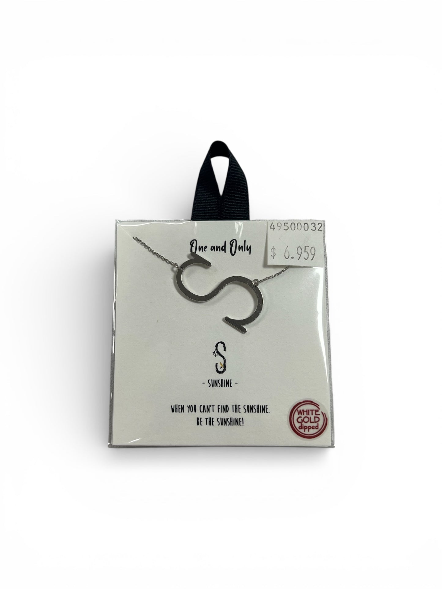 SILVER “S” NECKLACE