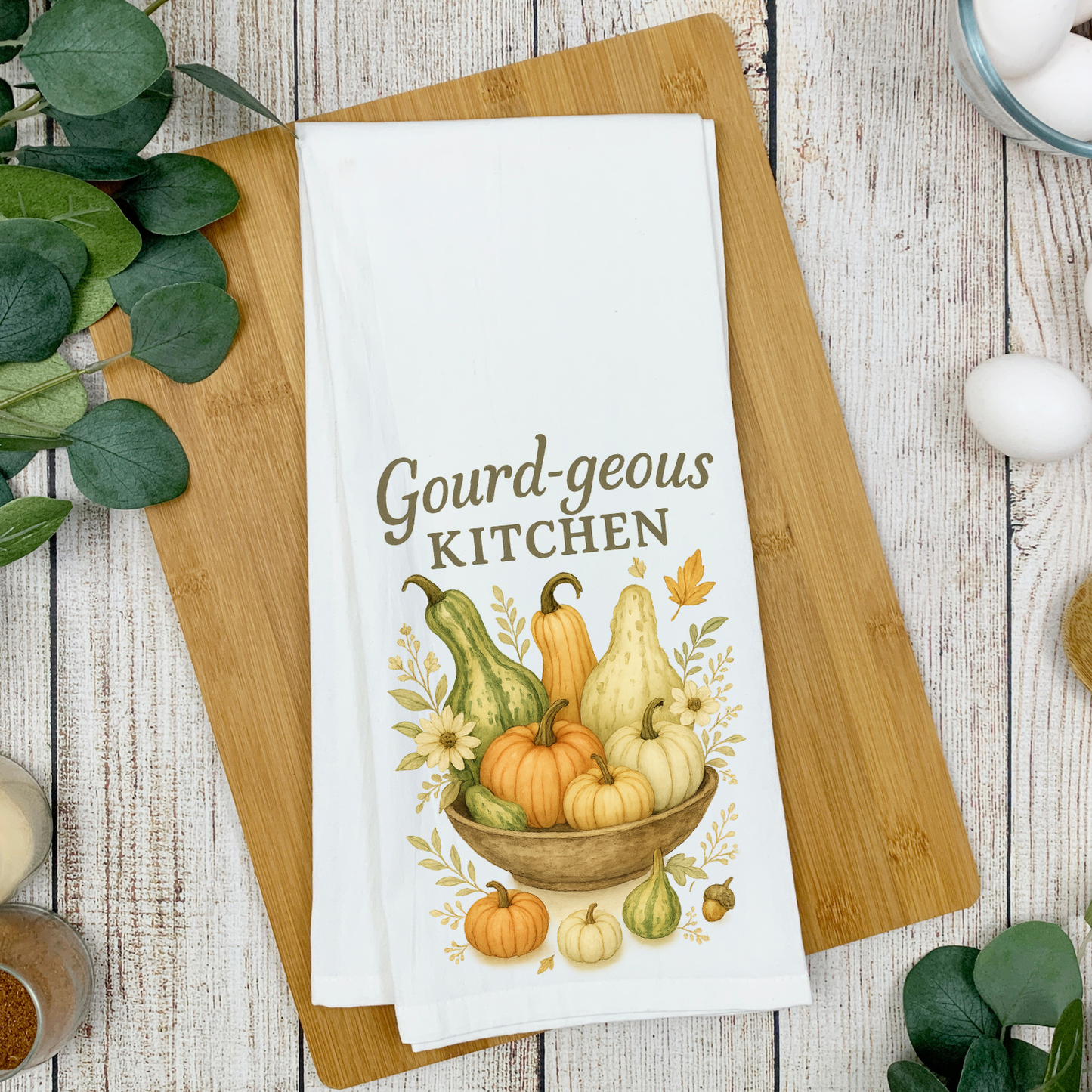 Gourd-geous Kitchen Tea Towel