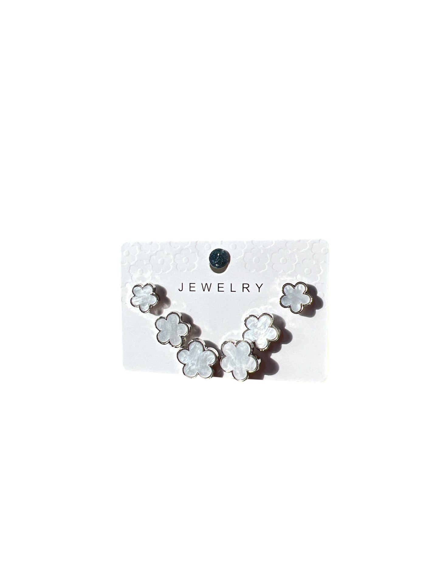 PEARL FLOWER SILVER EARRINGS