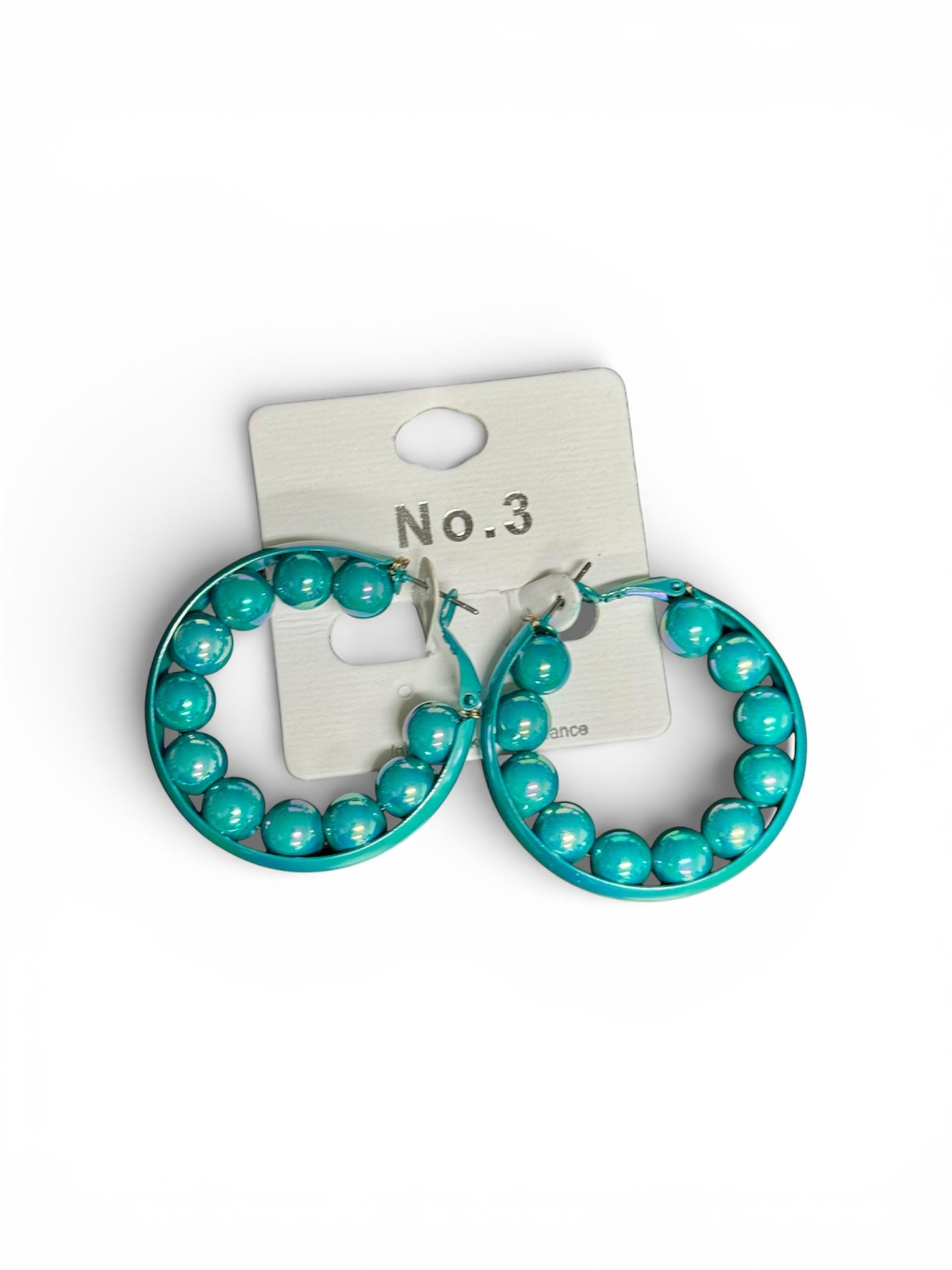 METAL BEAD IN HOOP EARRINGS