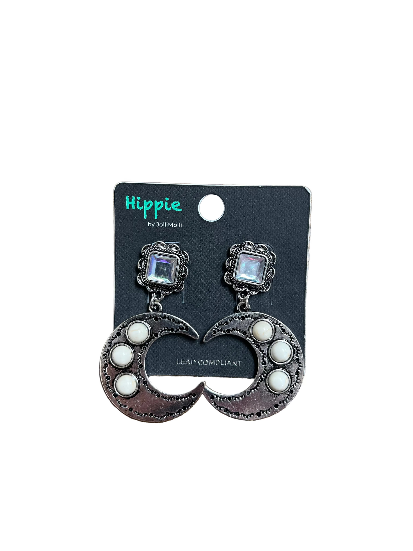 MOON DANGLE EARRINGS