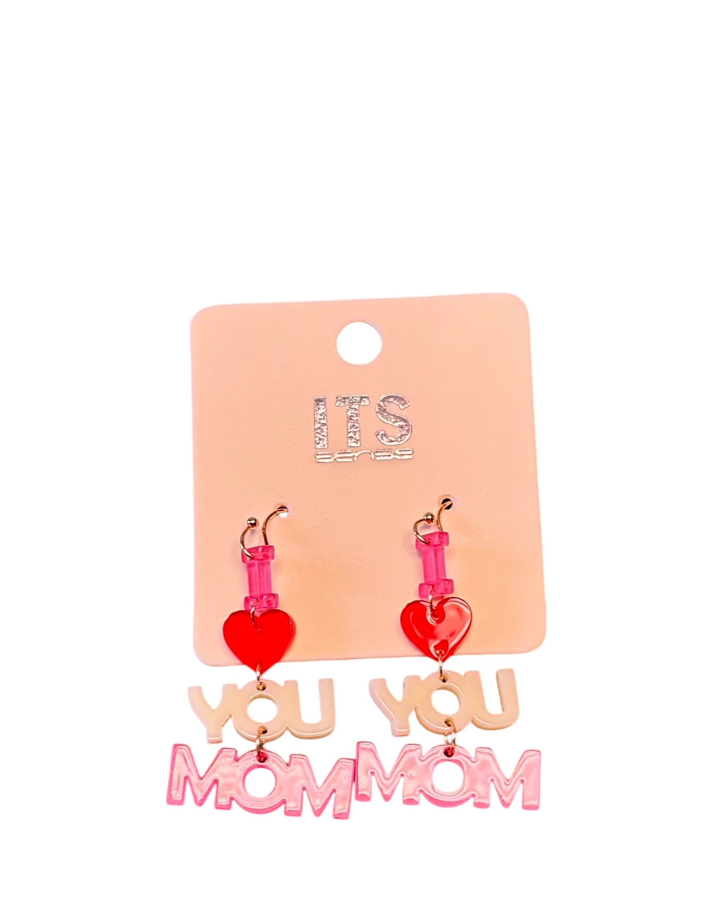 I LOVE YOU MOM ACRYLIC DANGLES