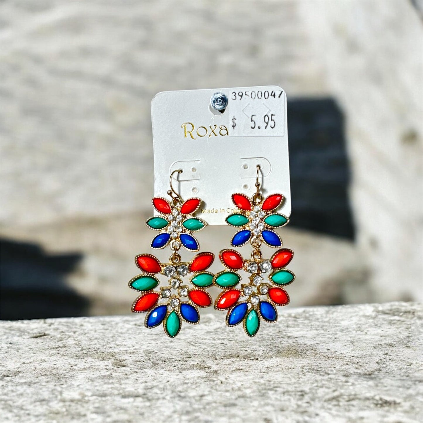 MULTI-COLOR STONE EARRINGS