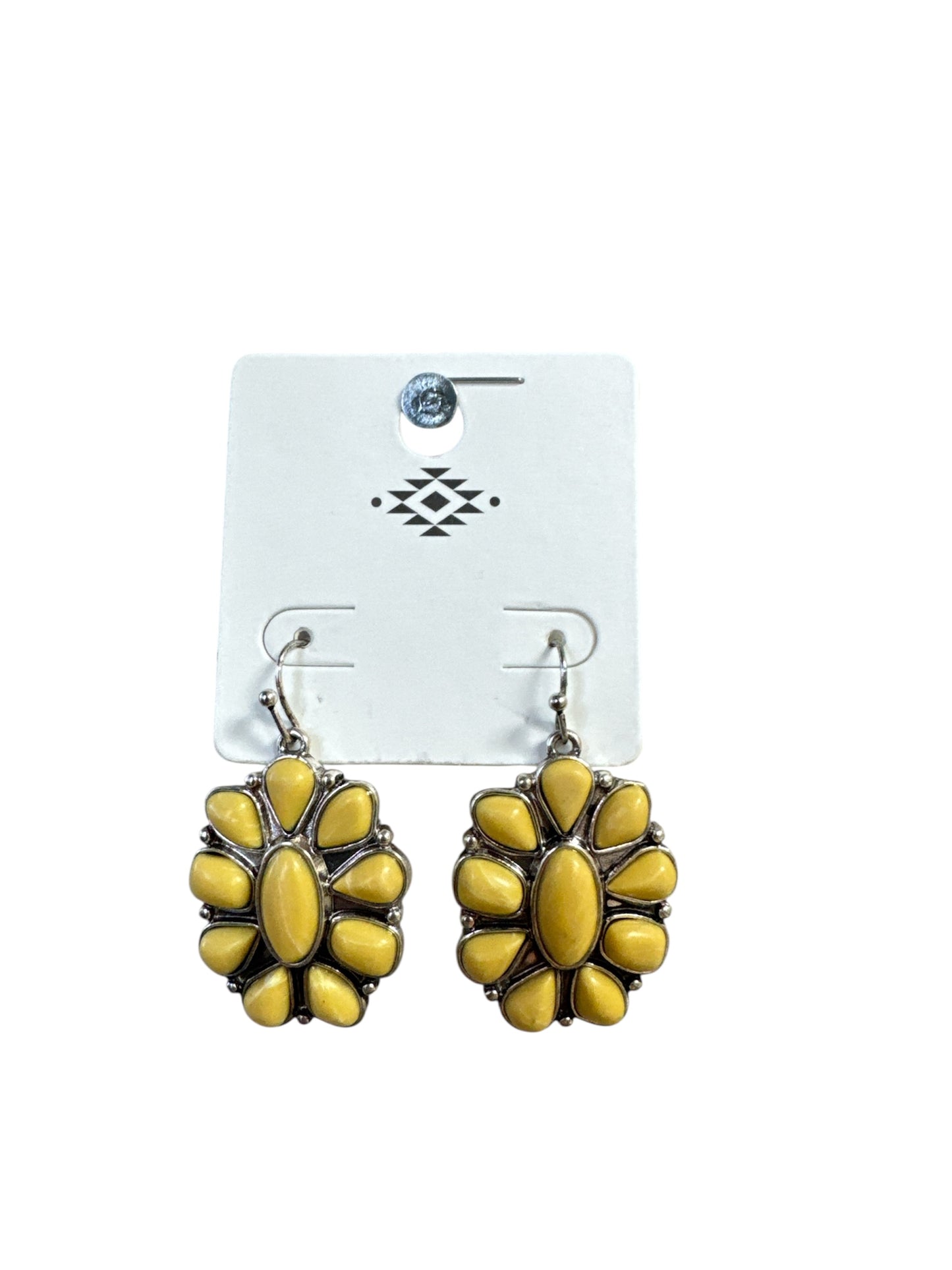 YELLOW BLOSSOM SILVER EARRINGS