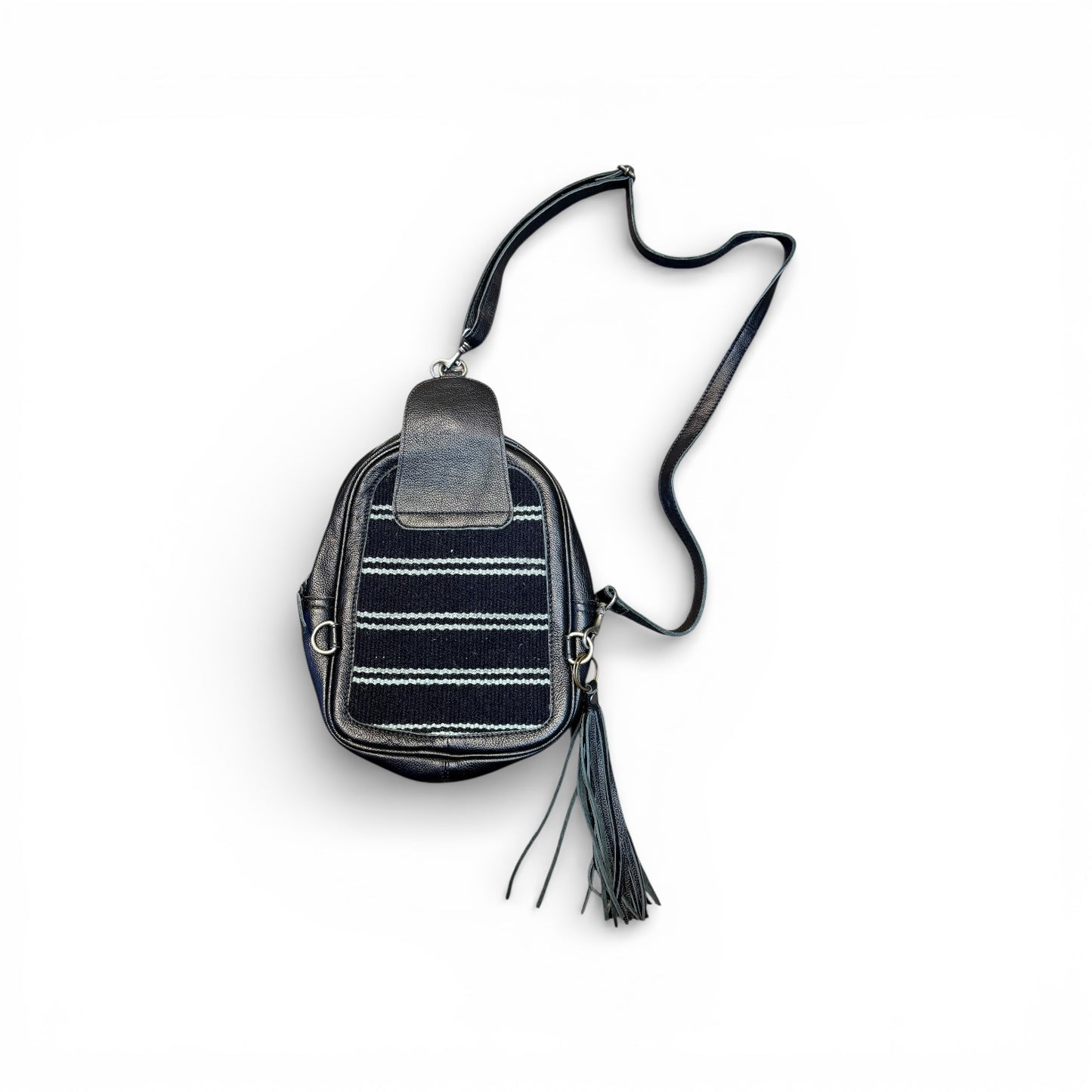 LEATHER SLING BACKPACK PURSE