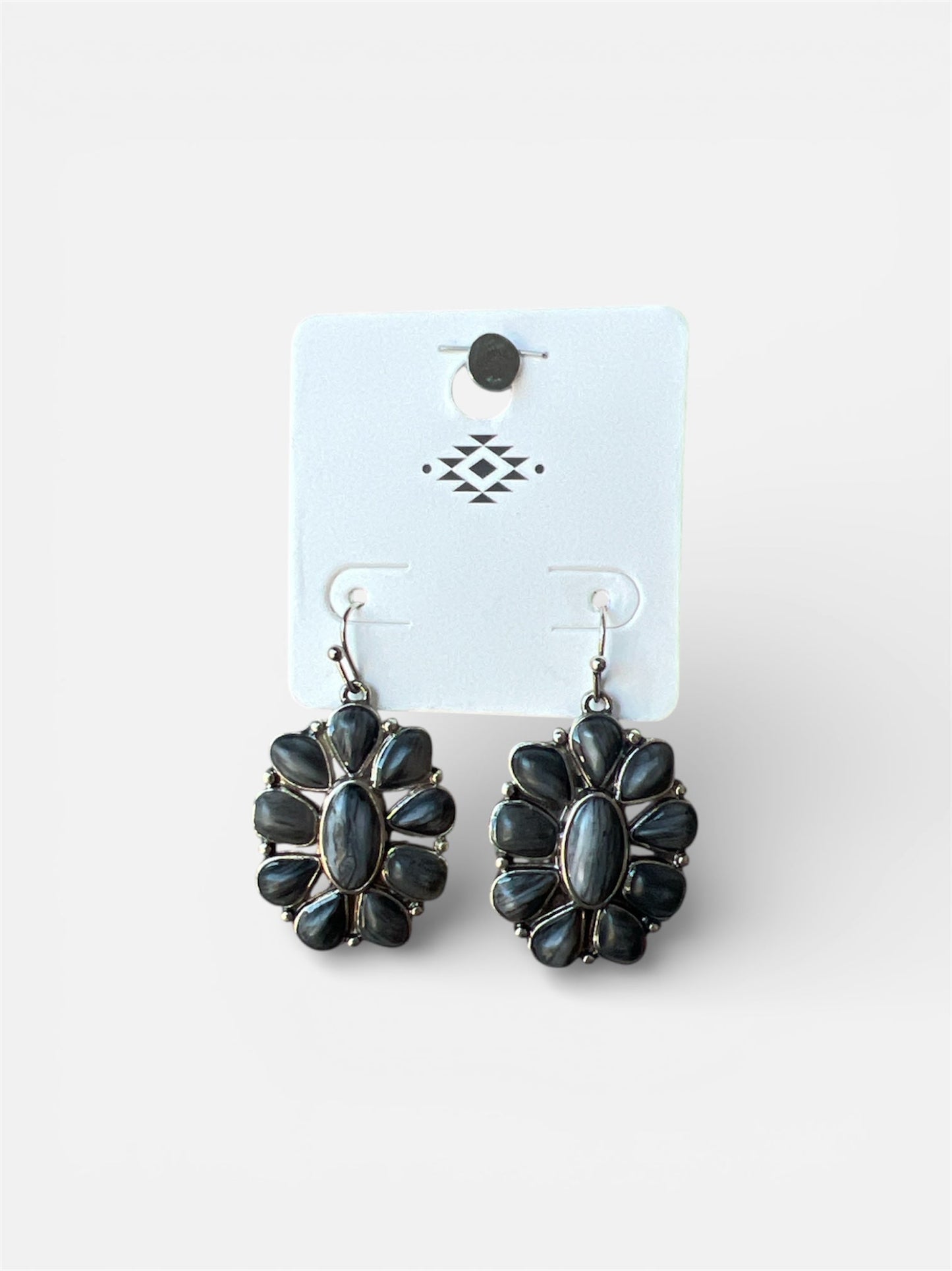 BLACK BLOSSOM EARRINGS