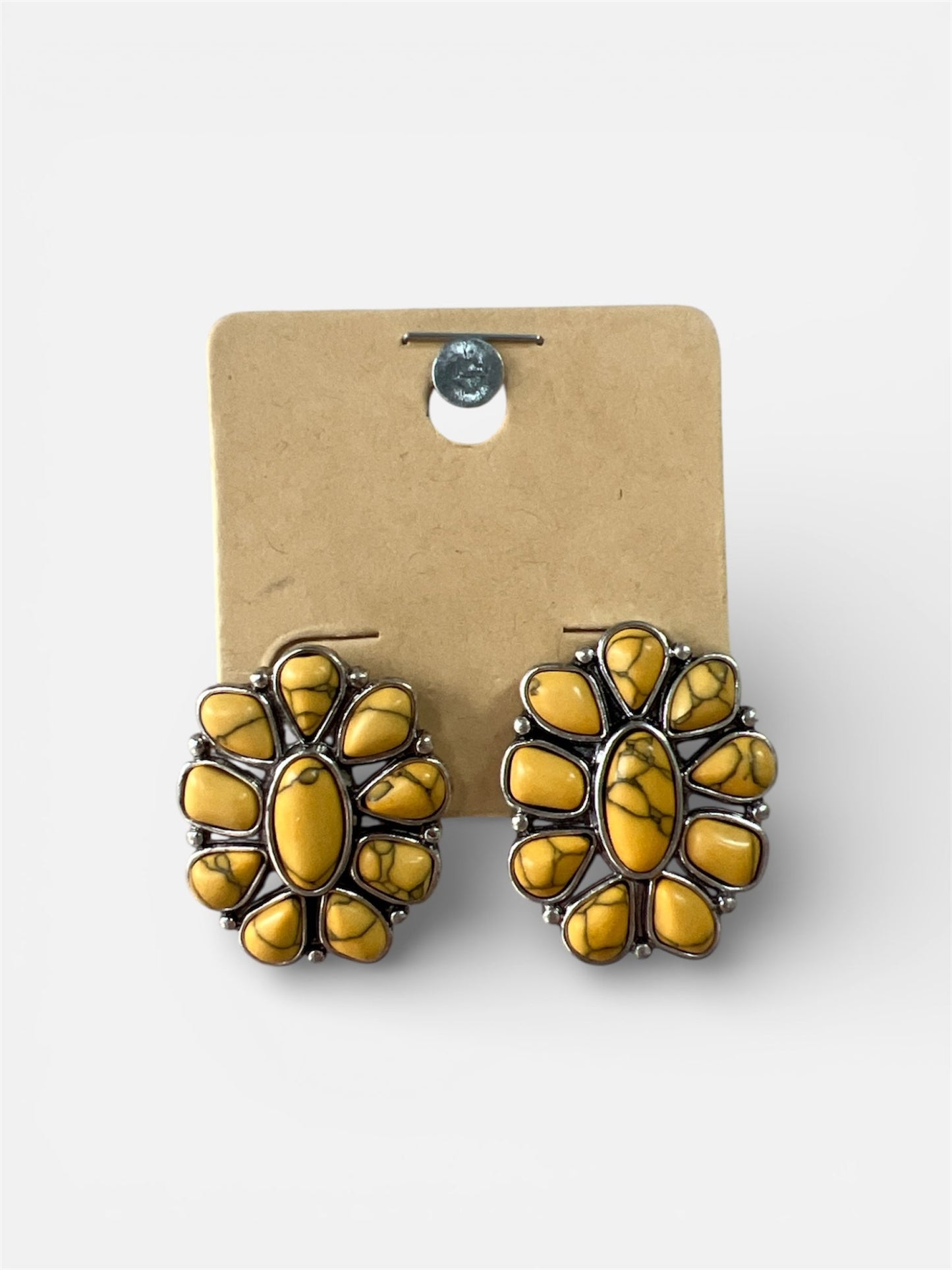 BLOSSOM MARBLE STUD EARRINGS