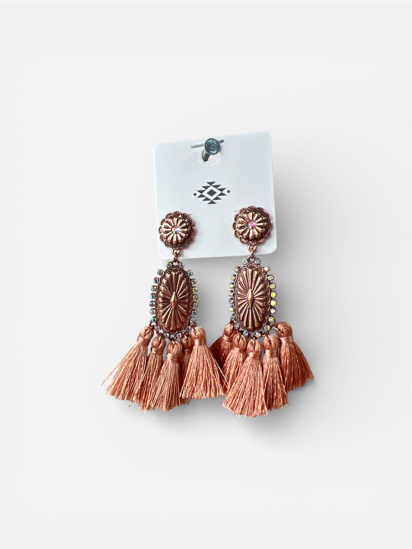 BRONZE DANGLE TASSEL EARRING