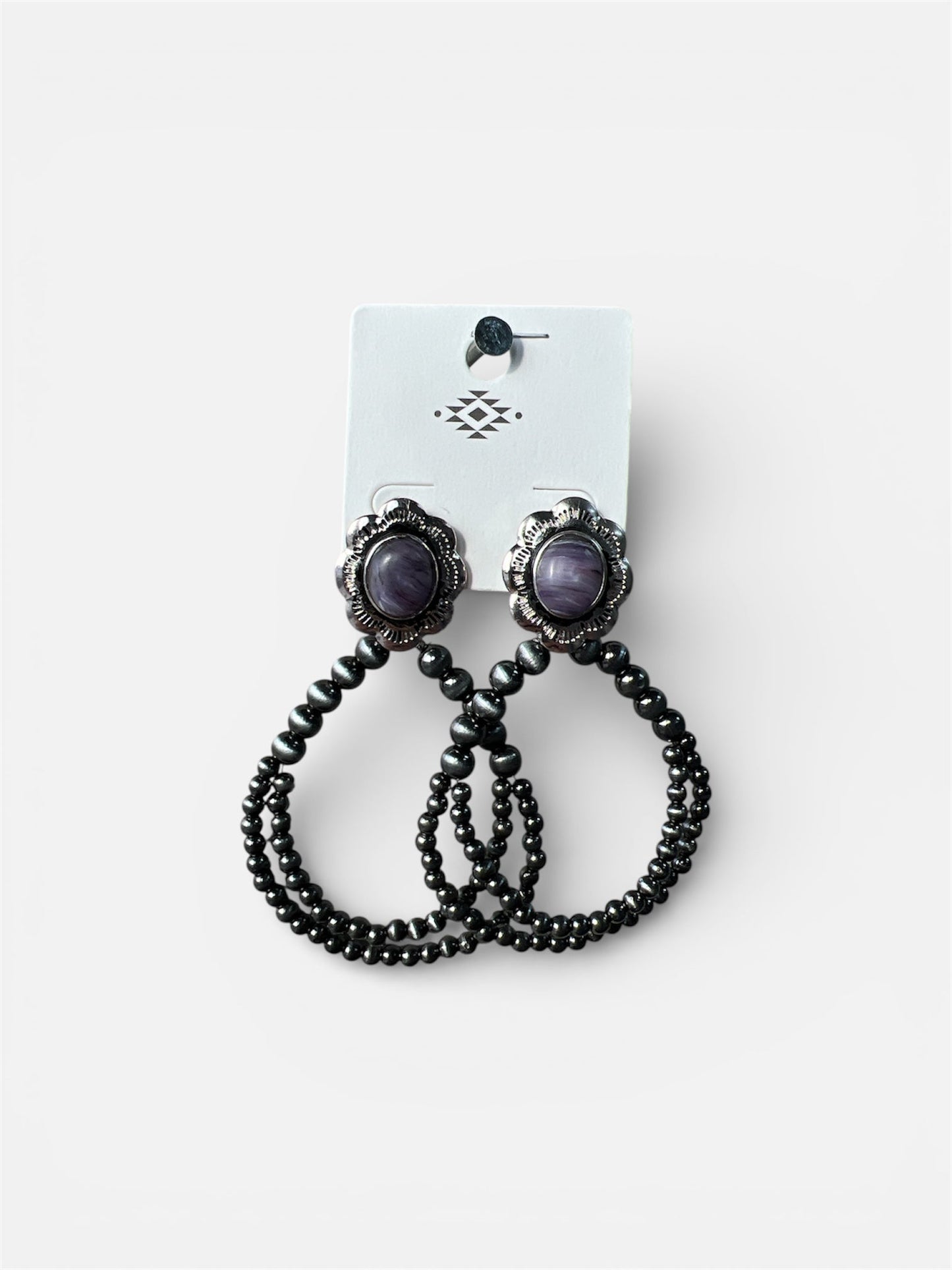 DOUBLE NAVAJO BEAD EARRINGS