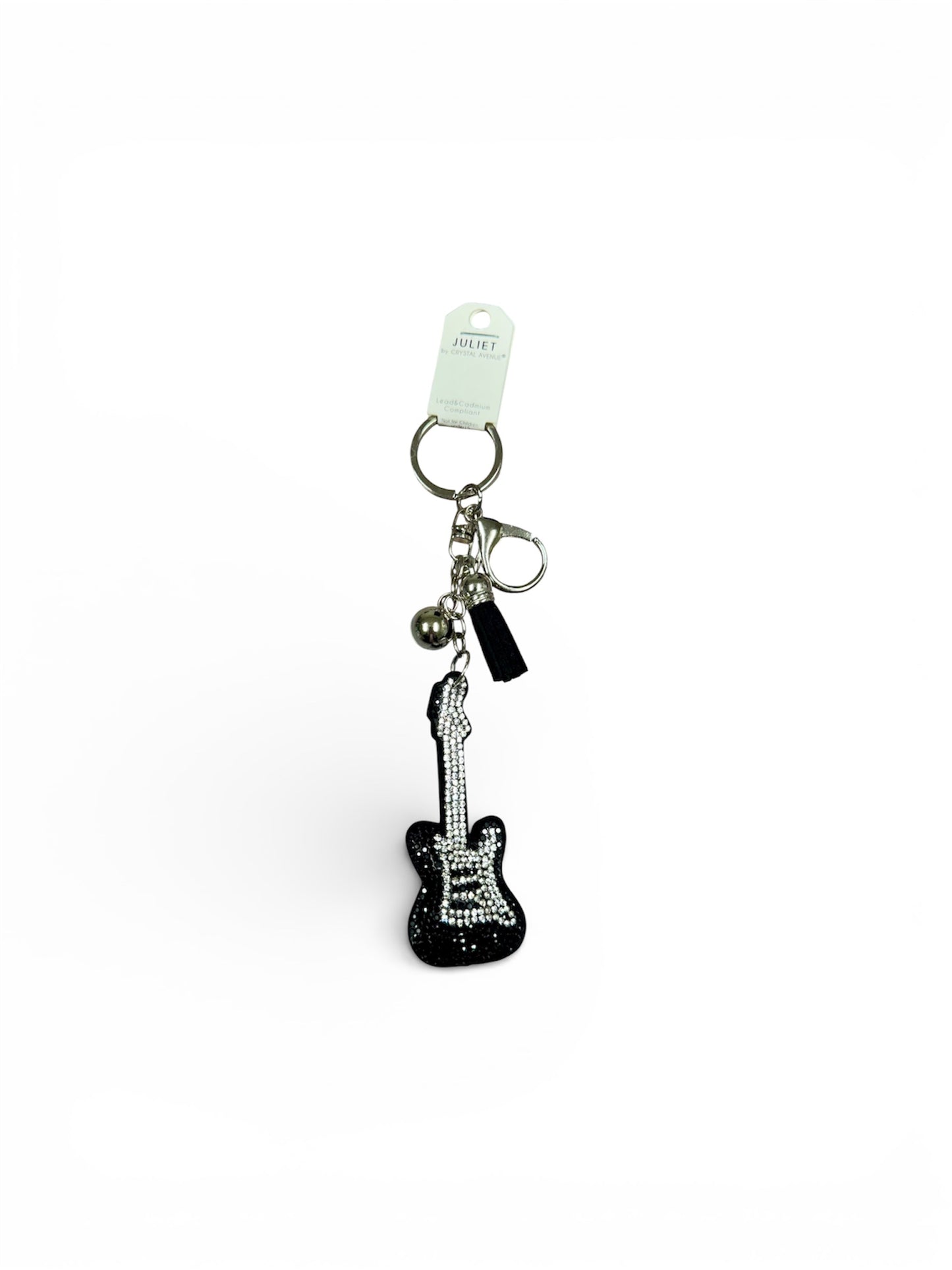 BLING PUFF GUITAR KEYCHAIN