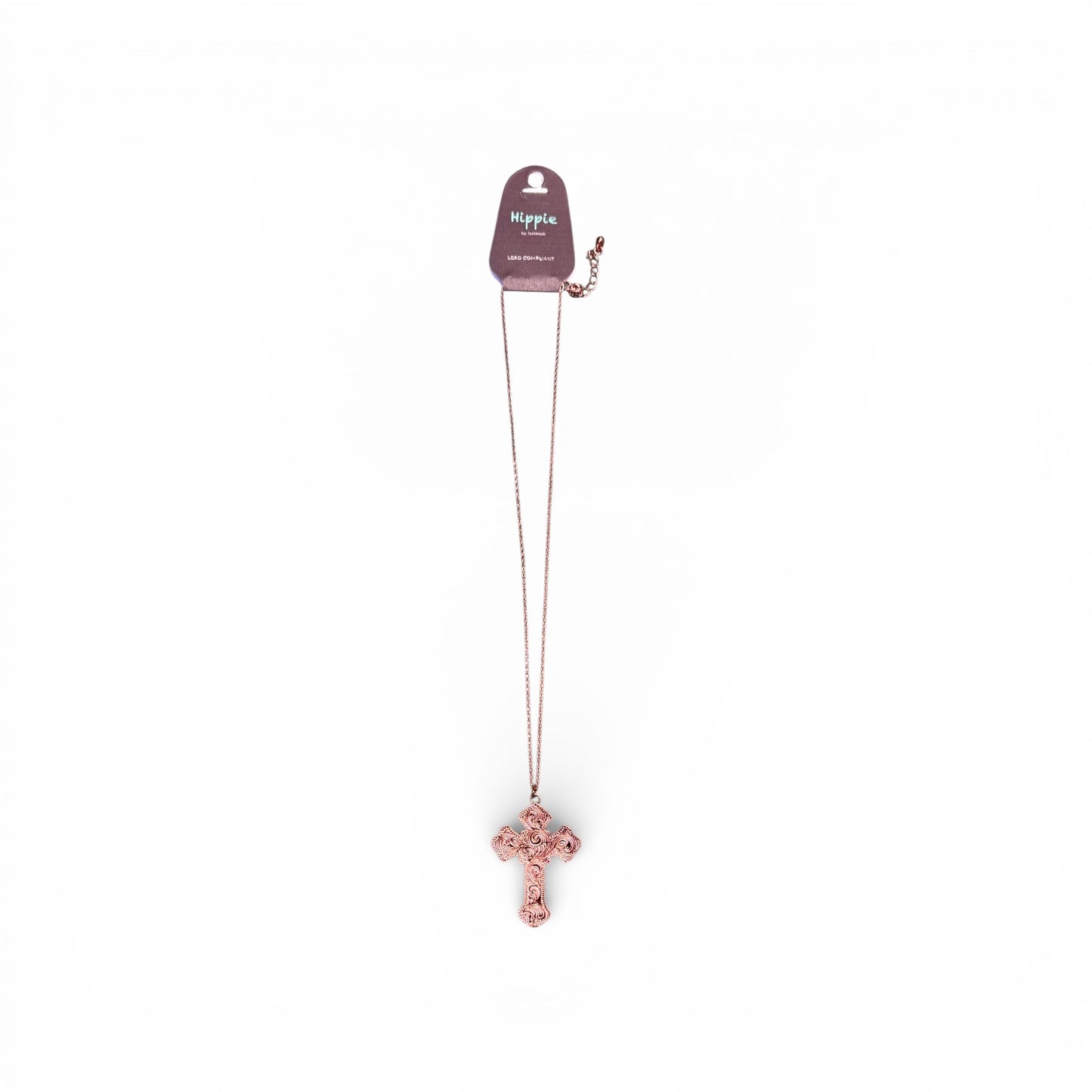 COPPER CROSS NECKLACE