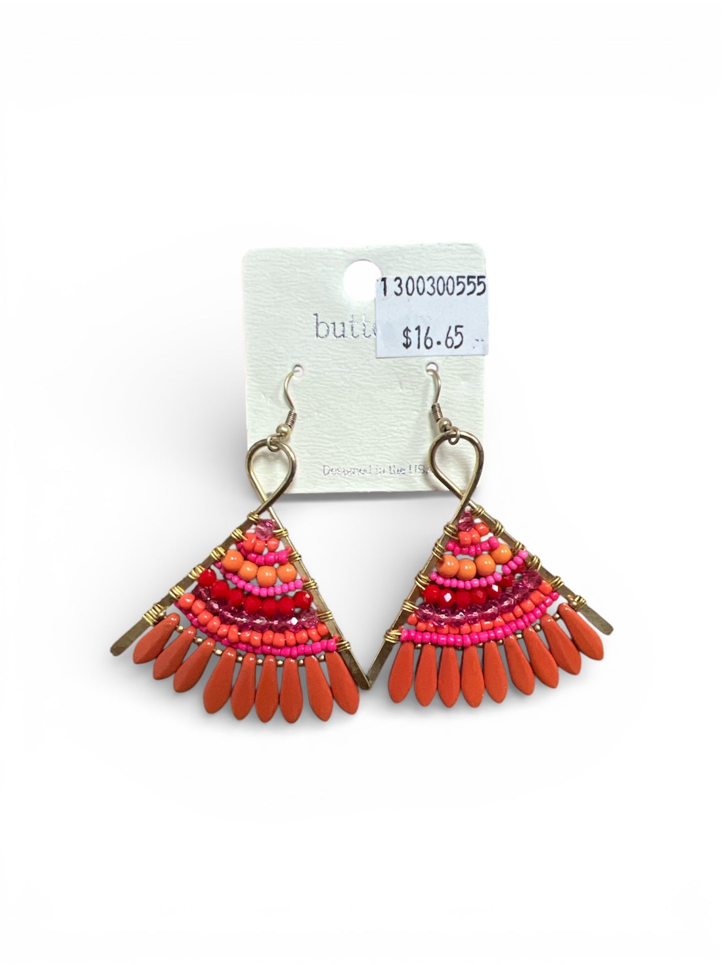BEADED FRINGE EARRINGS