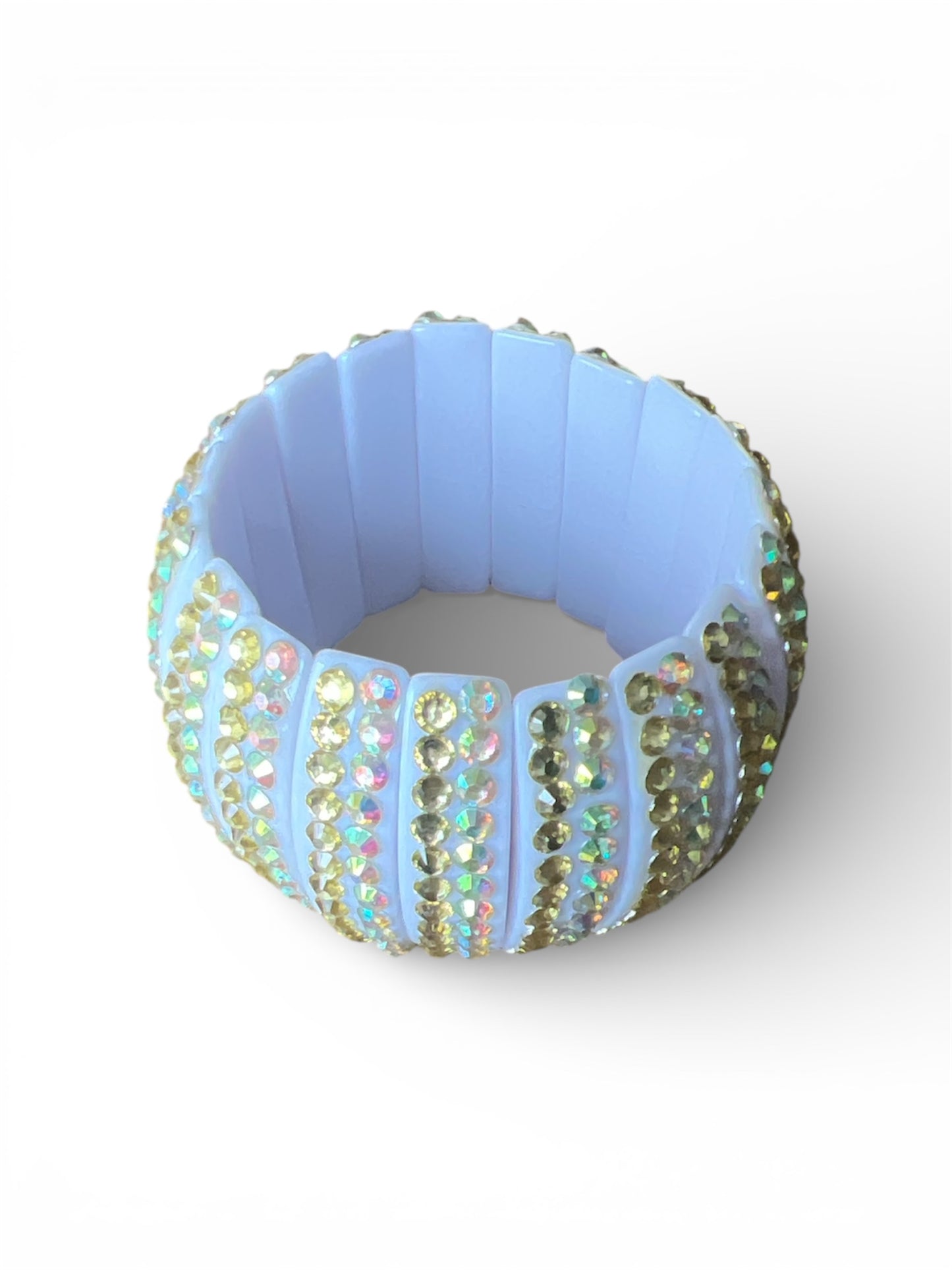 STRETCHY RHINESTONE CUFF BRACELET