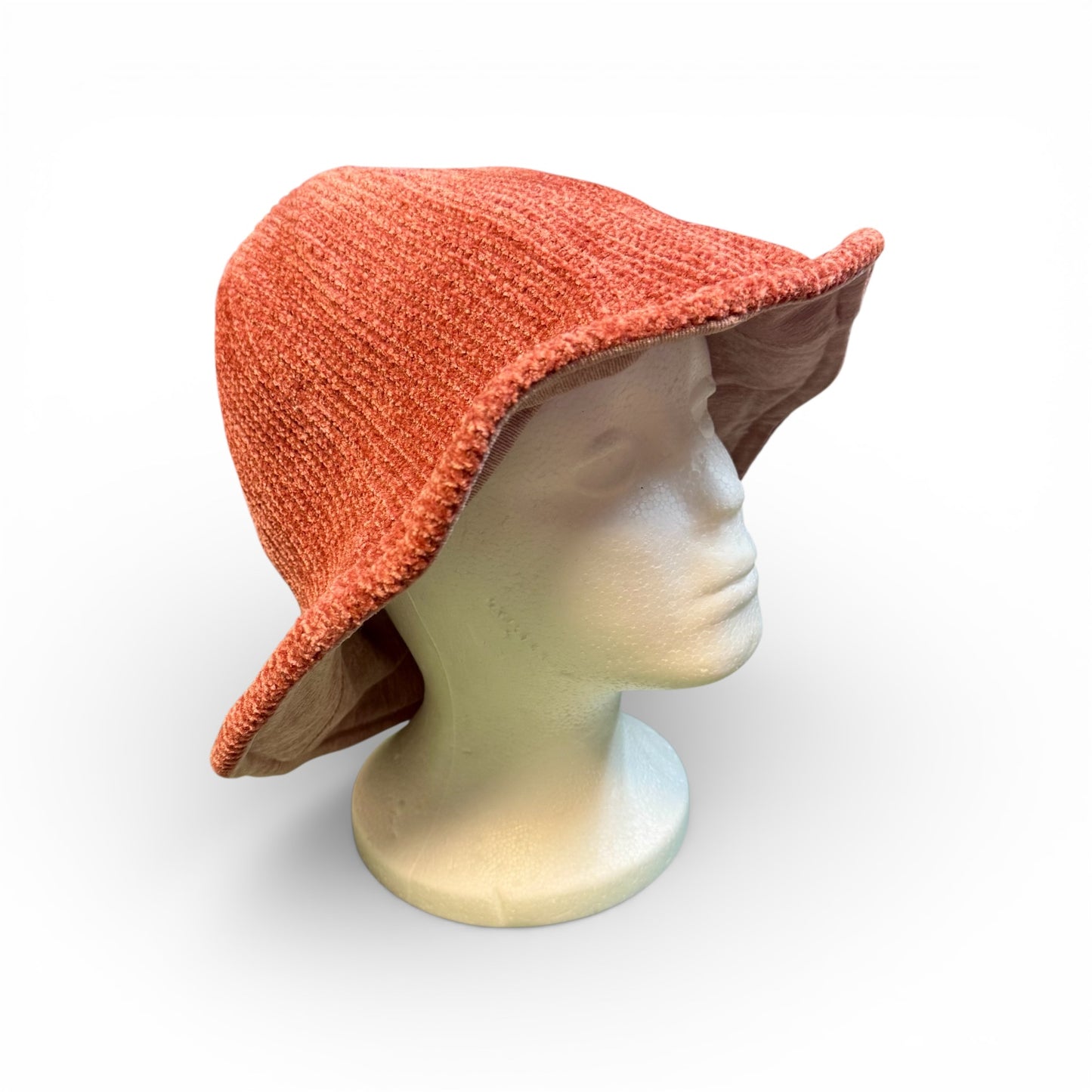 CHENILLE BUCKET HAT WITH FLEXIBLE BRIM- WAS $12, NOW $5
