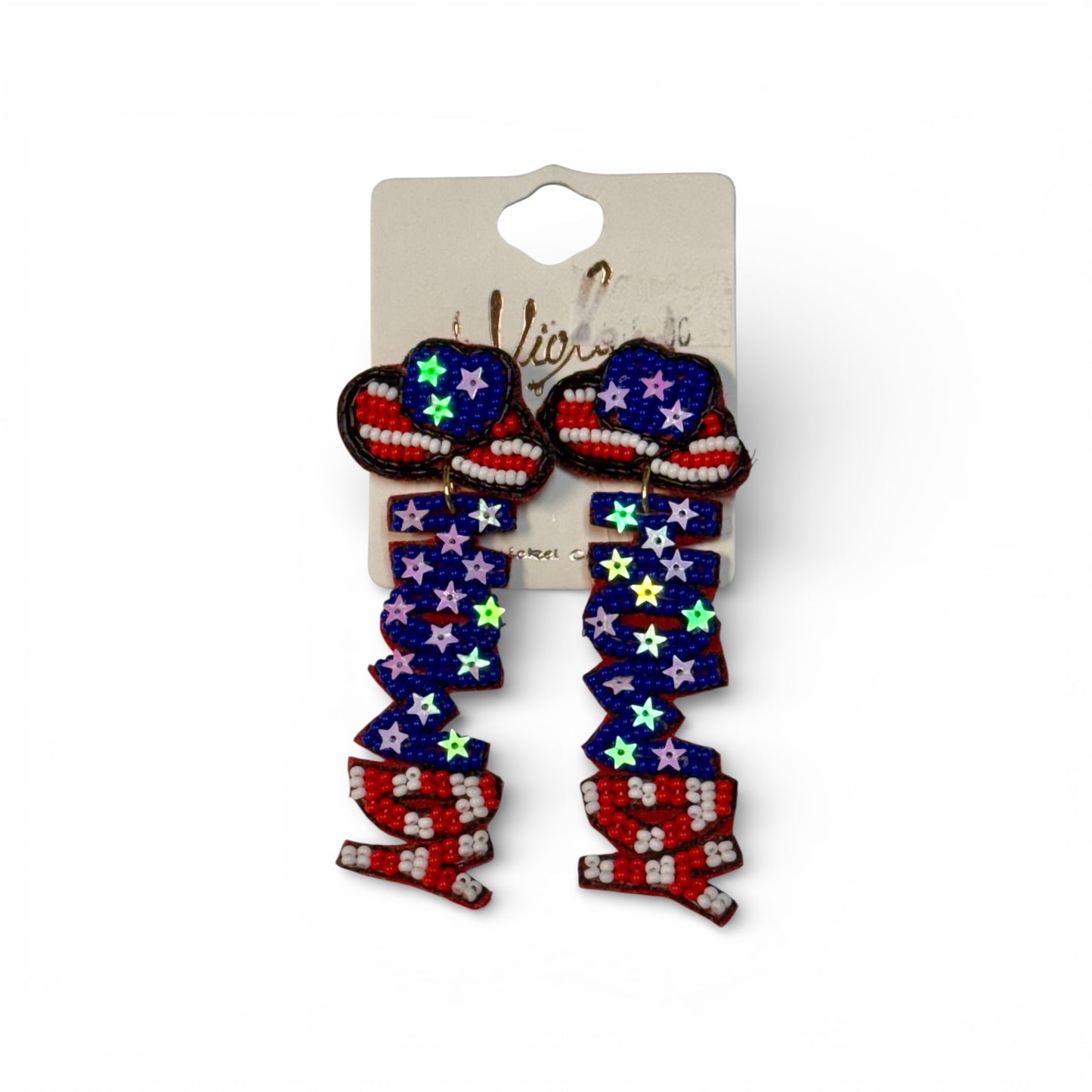 HOWDY SEED BEAD EARRINGS