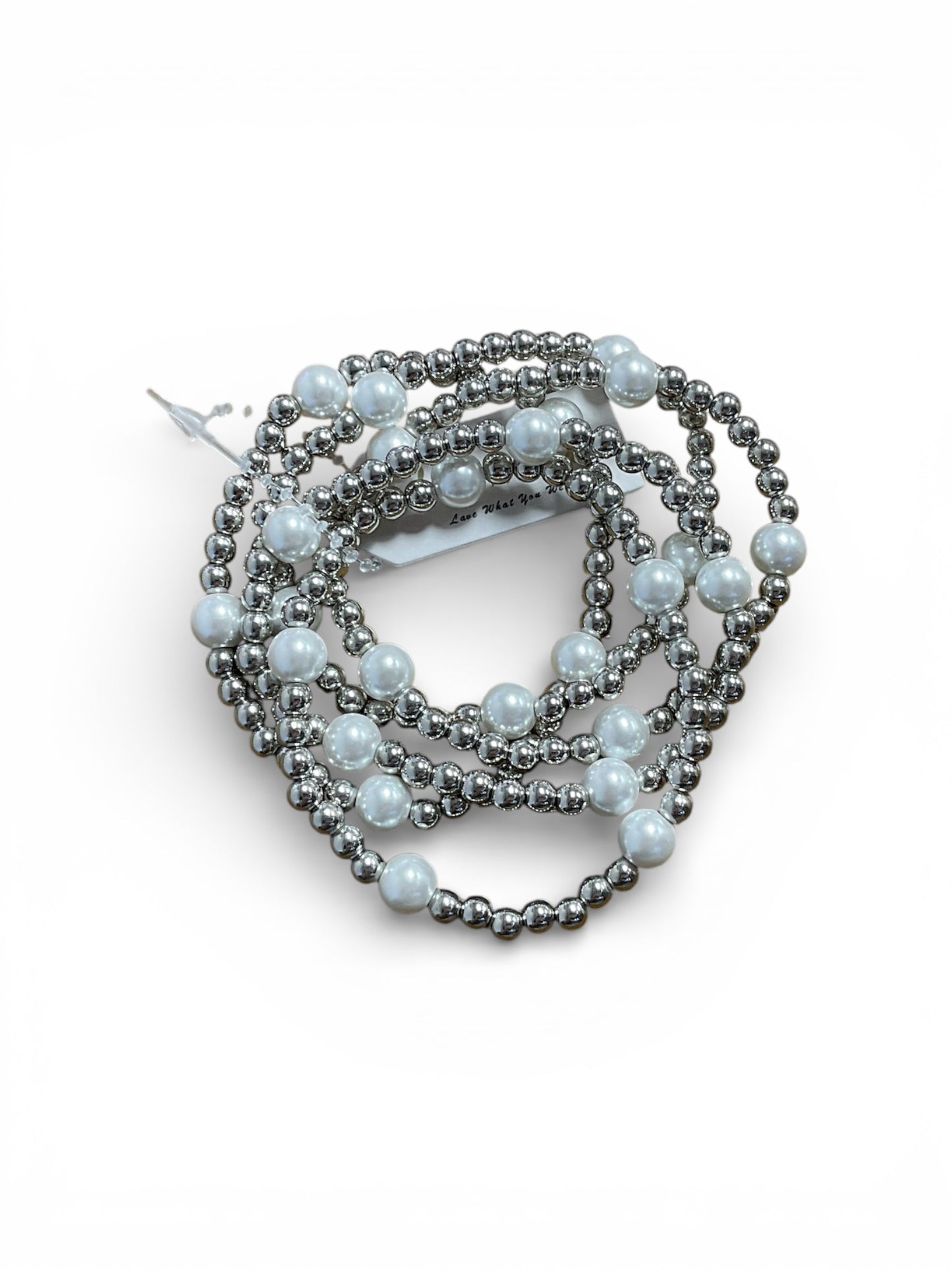 PEARL BEAD BRACELET SET