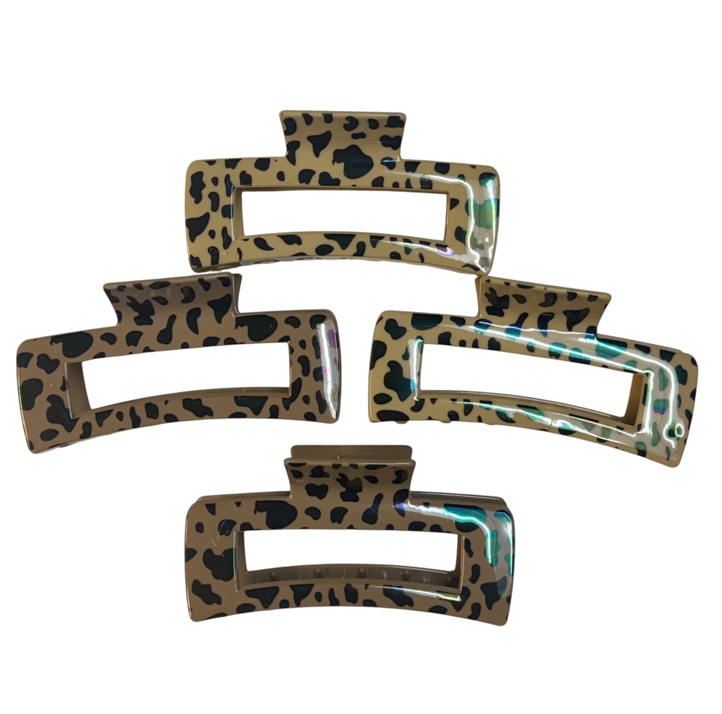 SOLID TORTOISE SHELL CLAW CLIPS