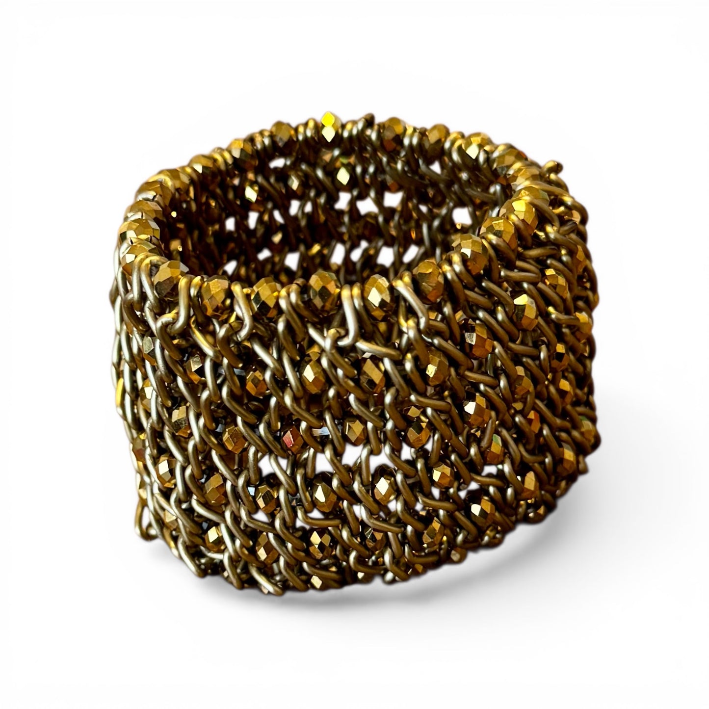 CHAIN LINK BEAD BRACELET