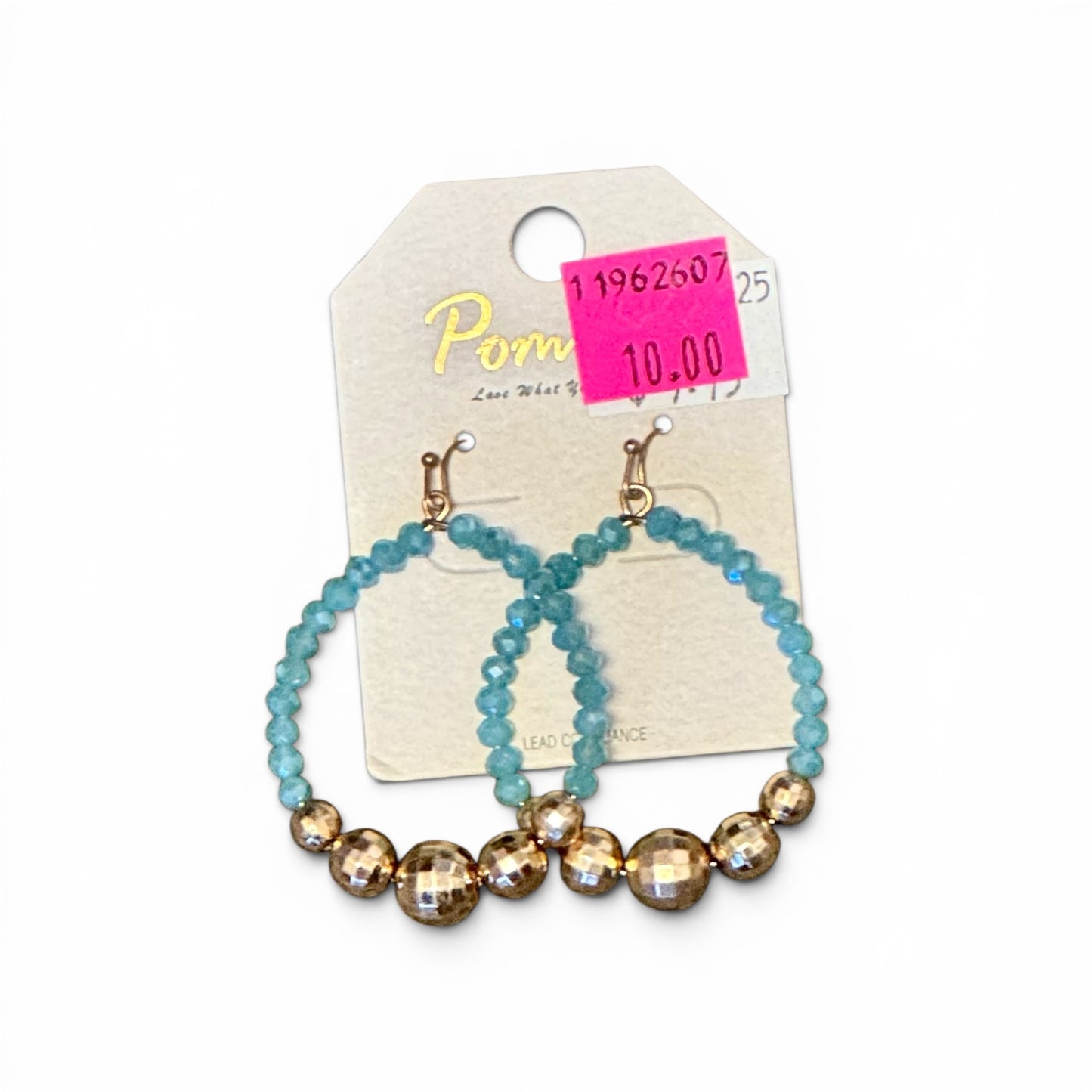 FACETED BEAD EARRINGS