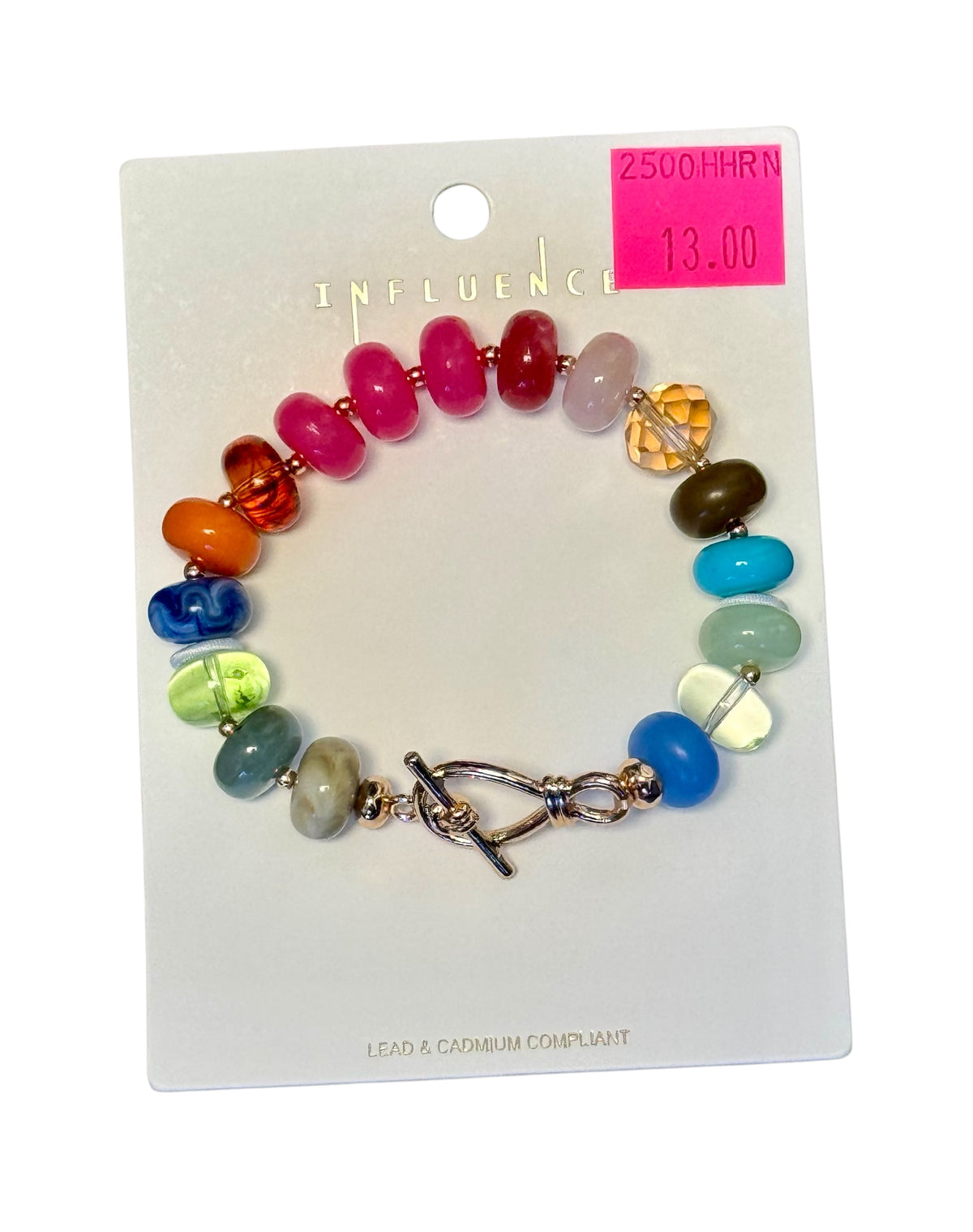 LARGE DISC BEAD BRACELET