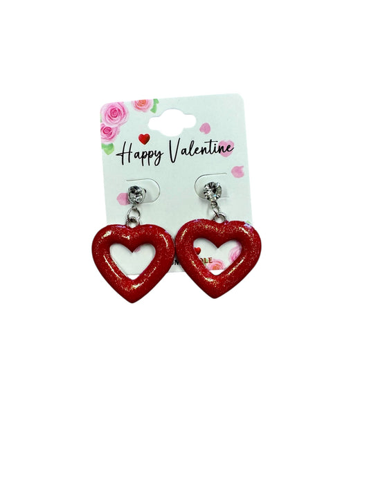 METAL HEART DANGLES