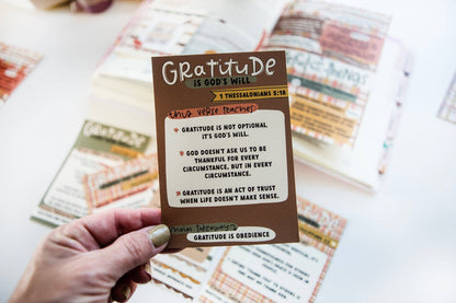 Gratitude in the Bible Mini Tip-in Sheet Bundle (Set of 5)