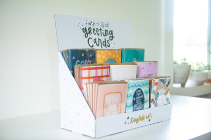 Faith Filled Greeting Card Set #1 with Display