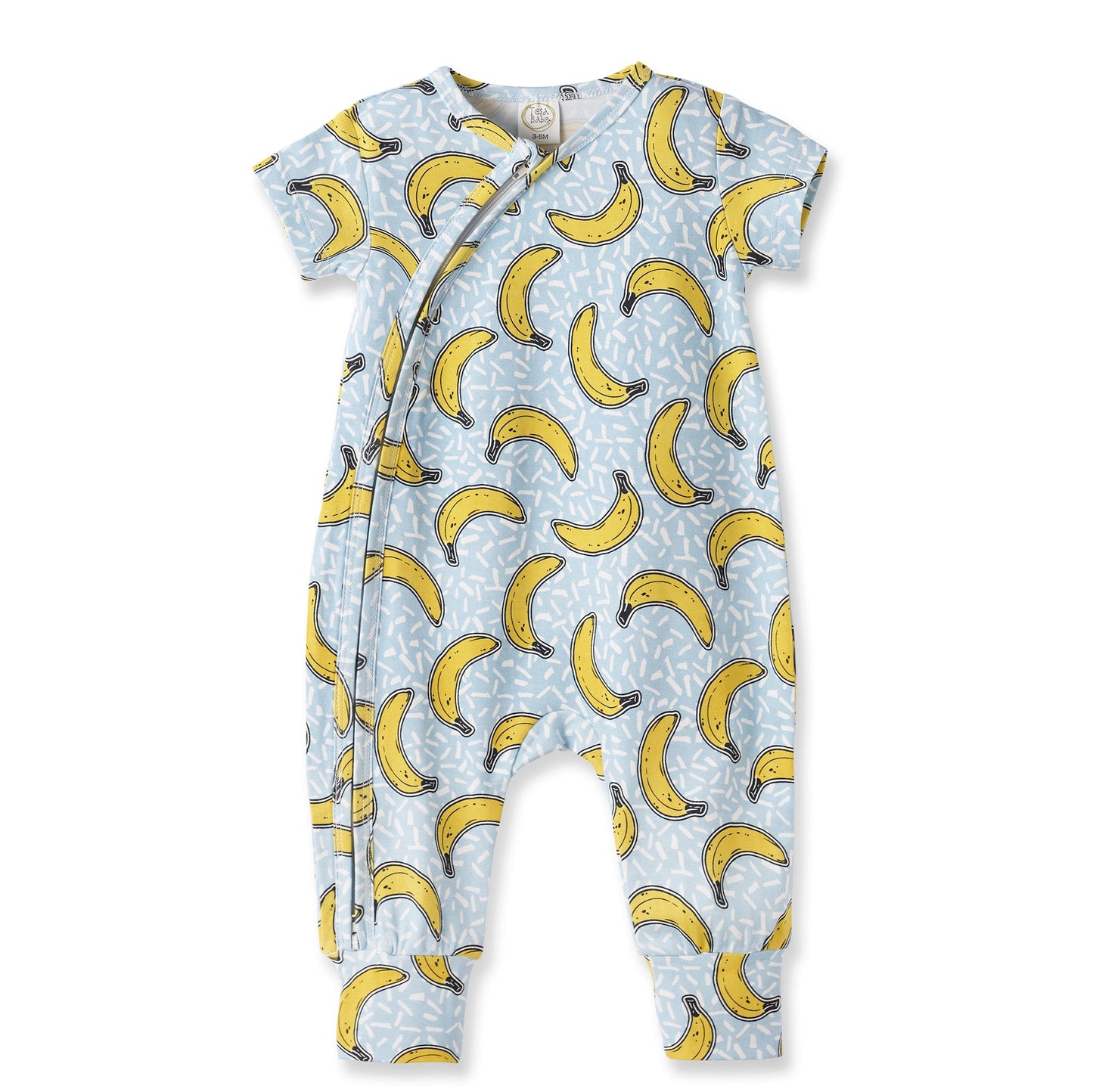 Banana Split Convertible Bamboo Zipper Romper for Baby