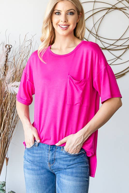 ROUND NECK SOLID TOP