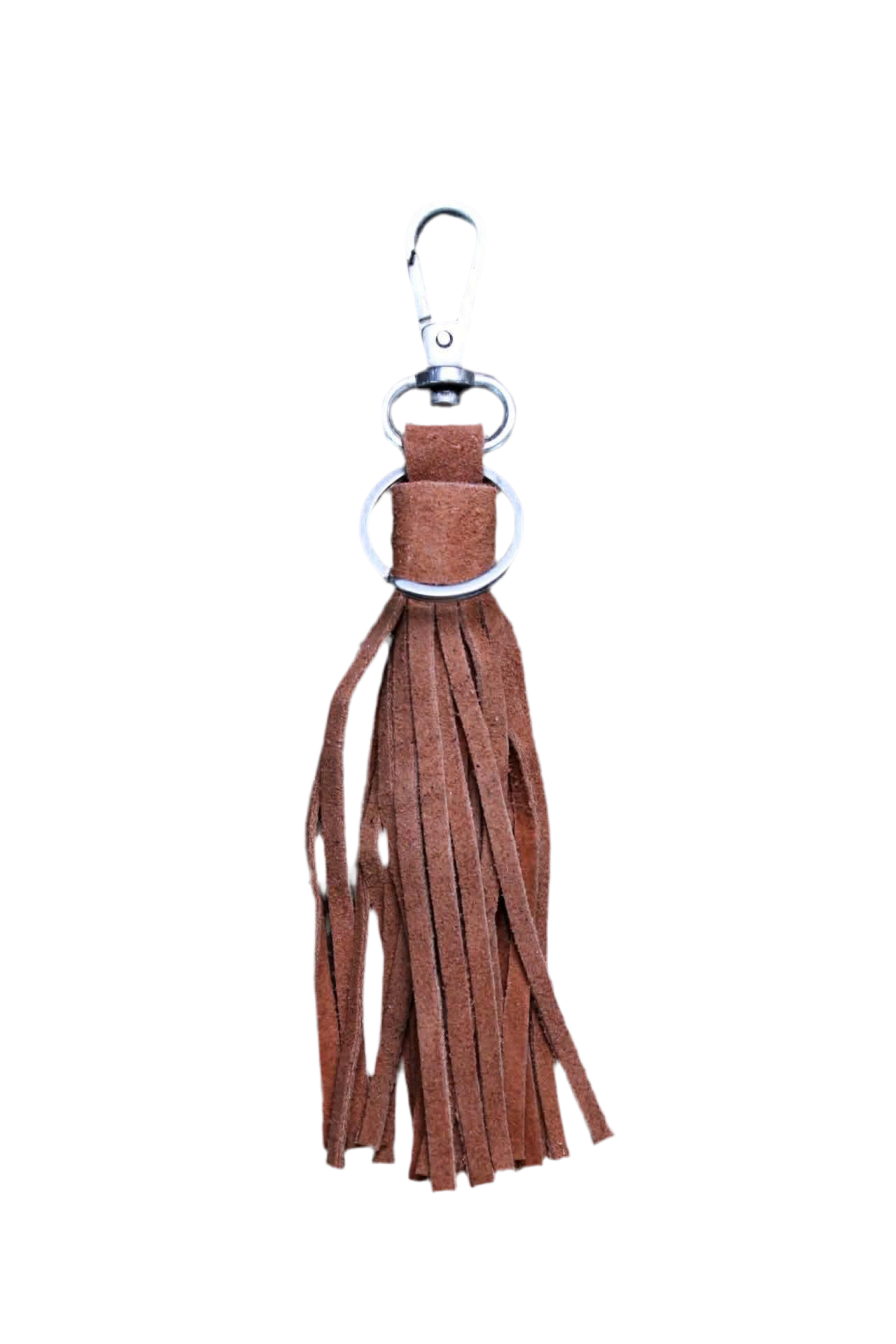 LEATHER TASSEL KEYCHAIN