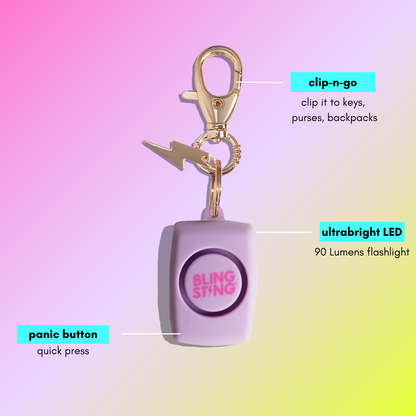 Hot Pink Mini Safety Alarm
