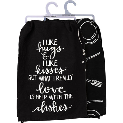 Help With The Dishes Kitchen Towel