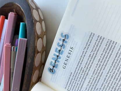 Books of the Bible Header Sticker Labels - NATURE AT NIGHT
