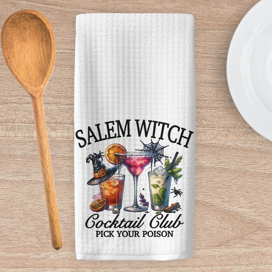 Salem Witch Cocktail Club Kitchen Tea Towel