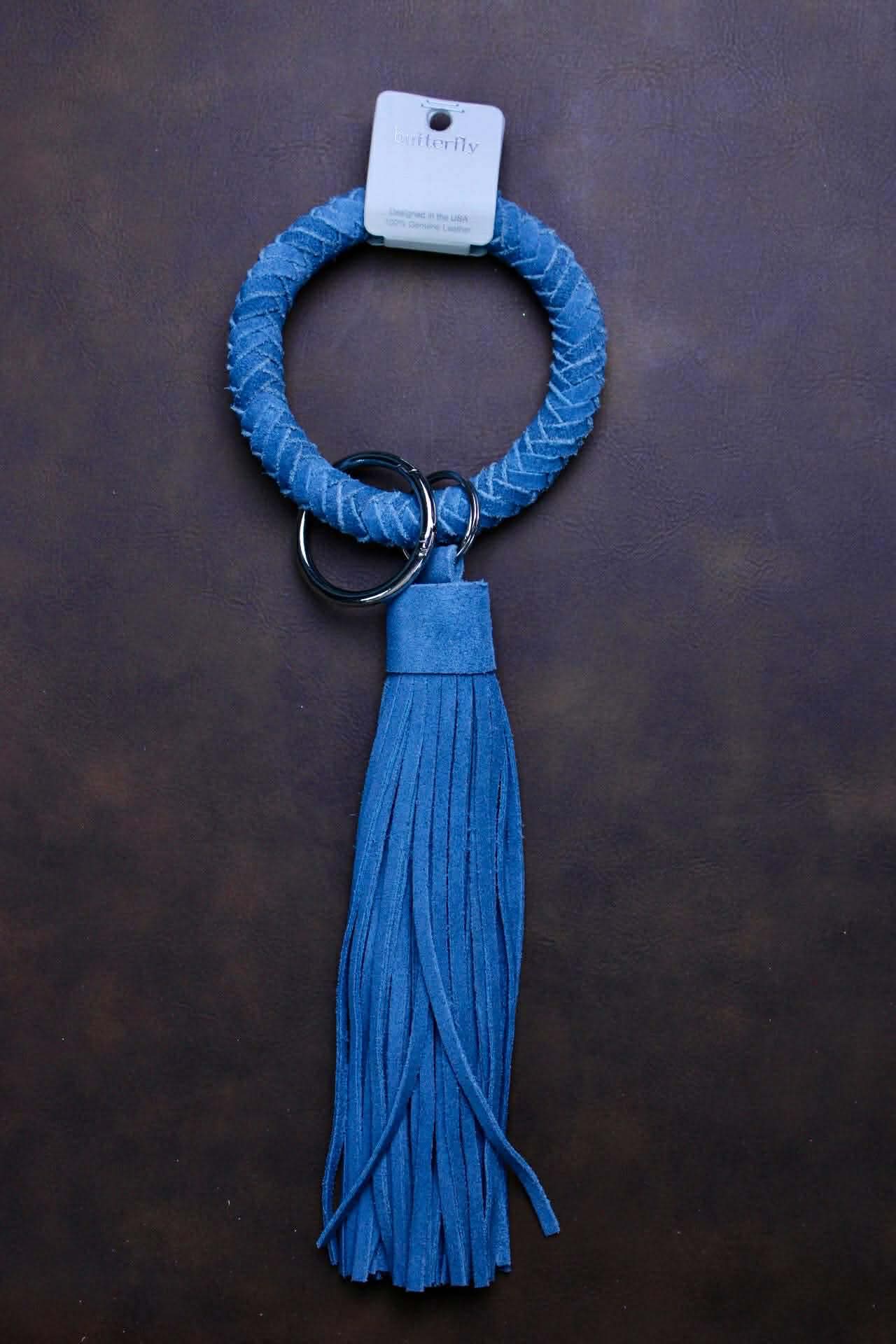 LEATHER WRISTLET WITH TASSEL