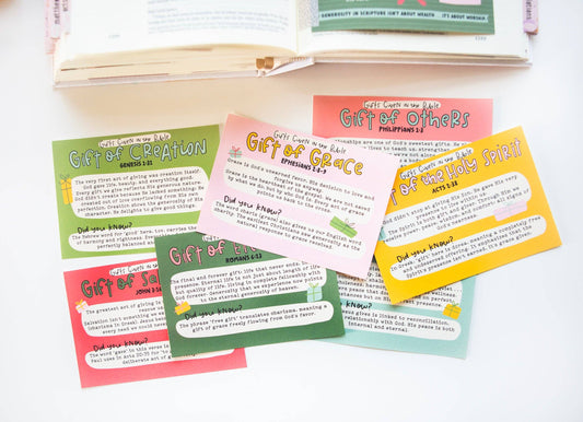 Gifts Given in the Bible Mini Tip-in Sheet Bundle (Set of7)