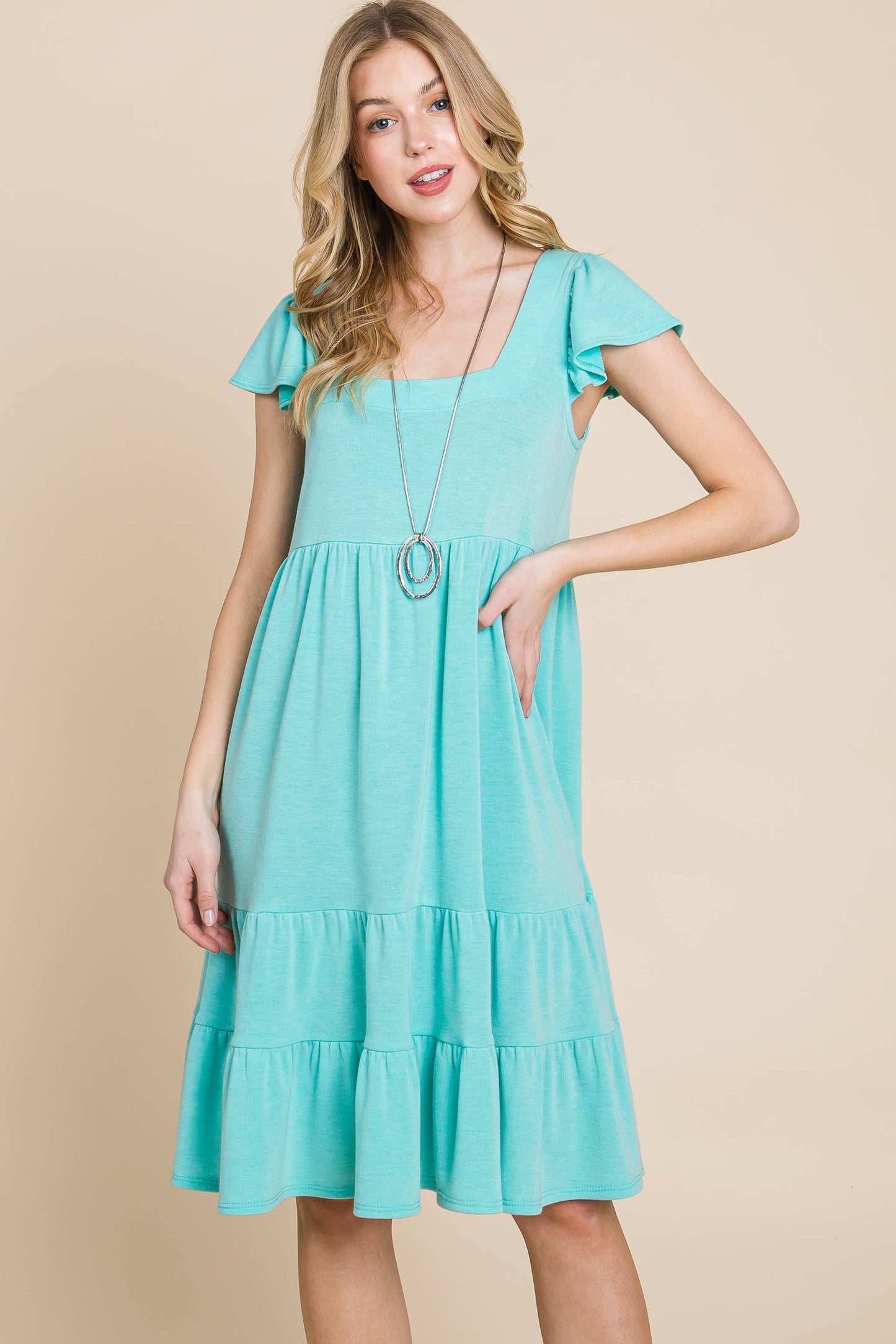 Solid French Terry Dress
