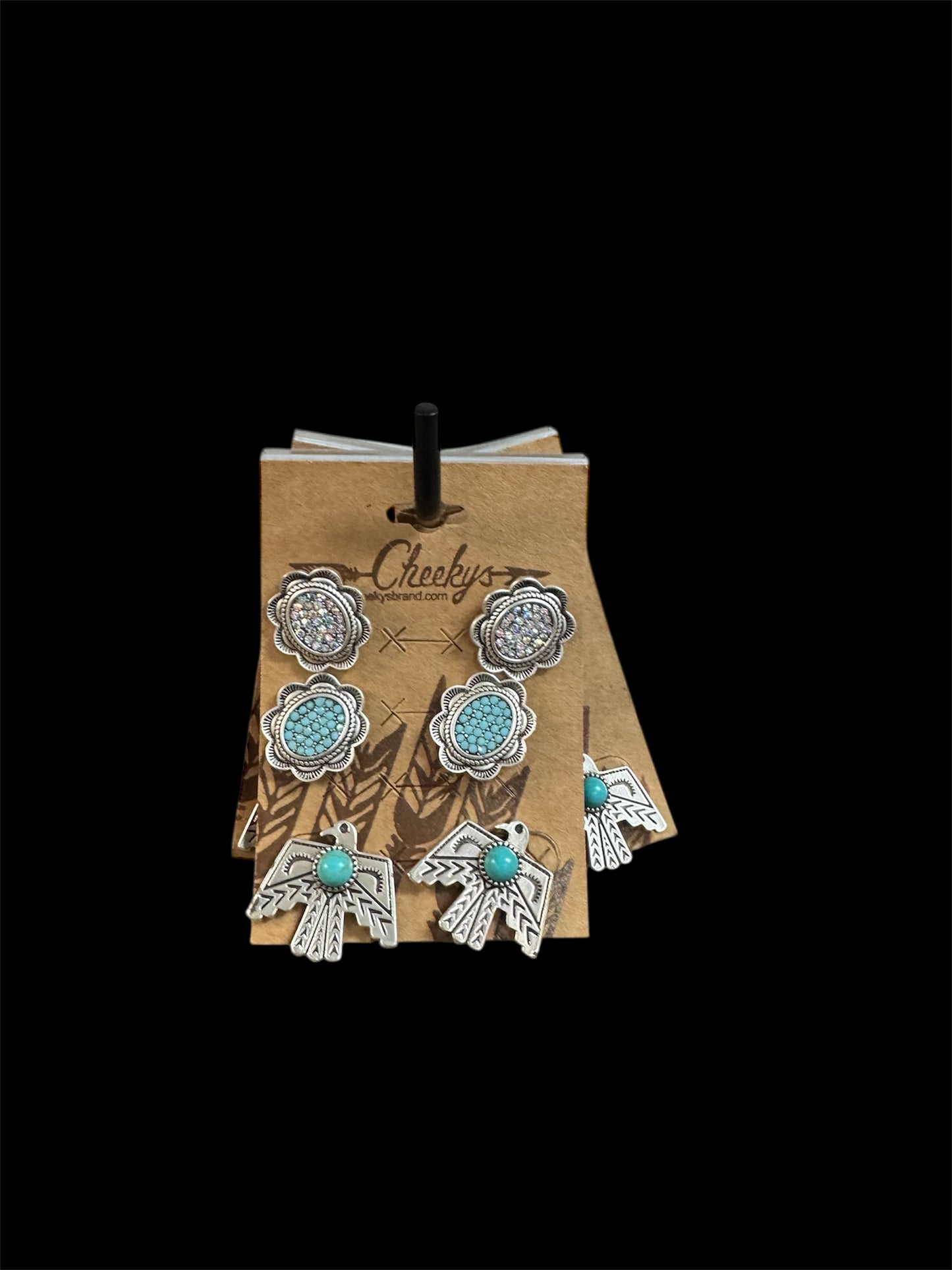 3 SET WESTERN EARRINGS