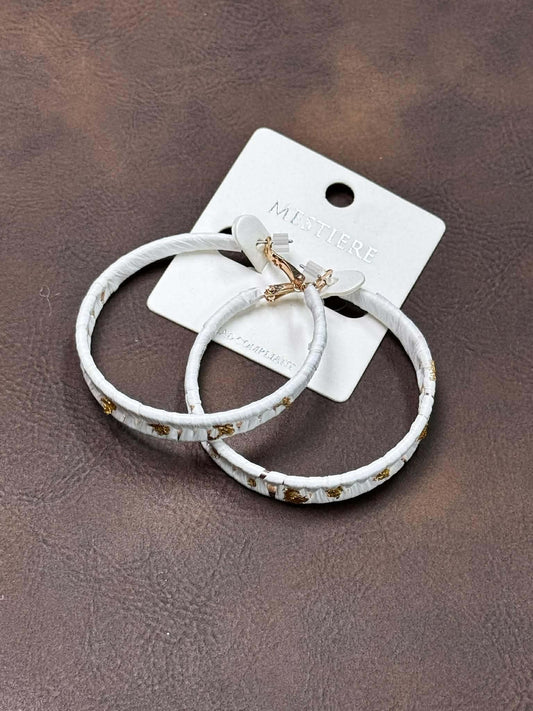 WHITE NATURAL HOOPS