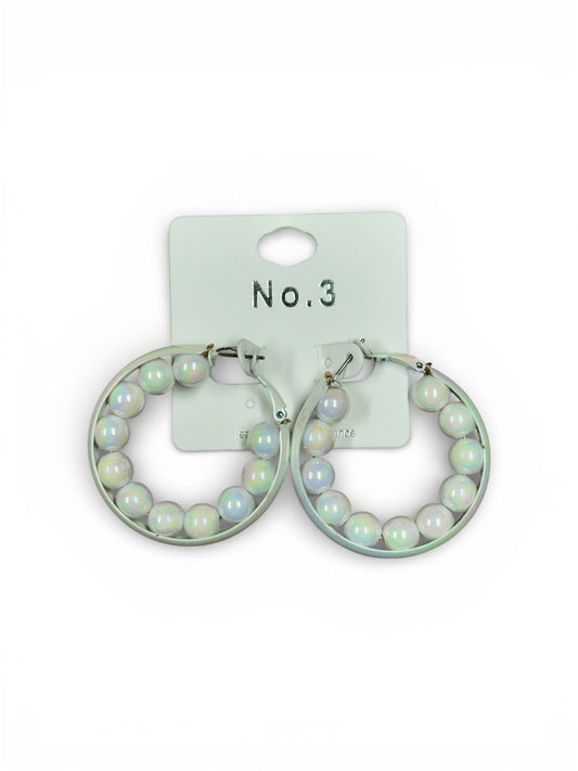 METAL BEAD IN HOOP EARRINGS