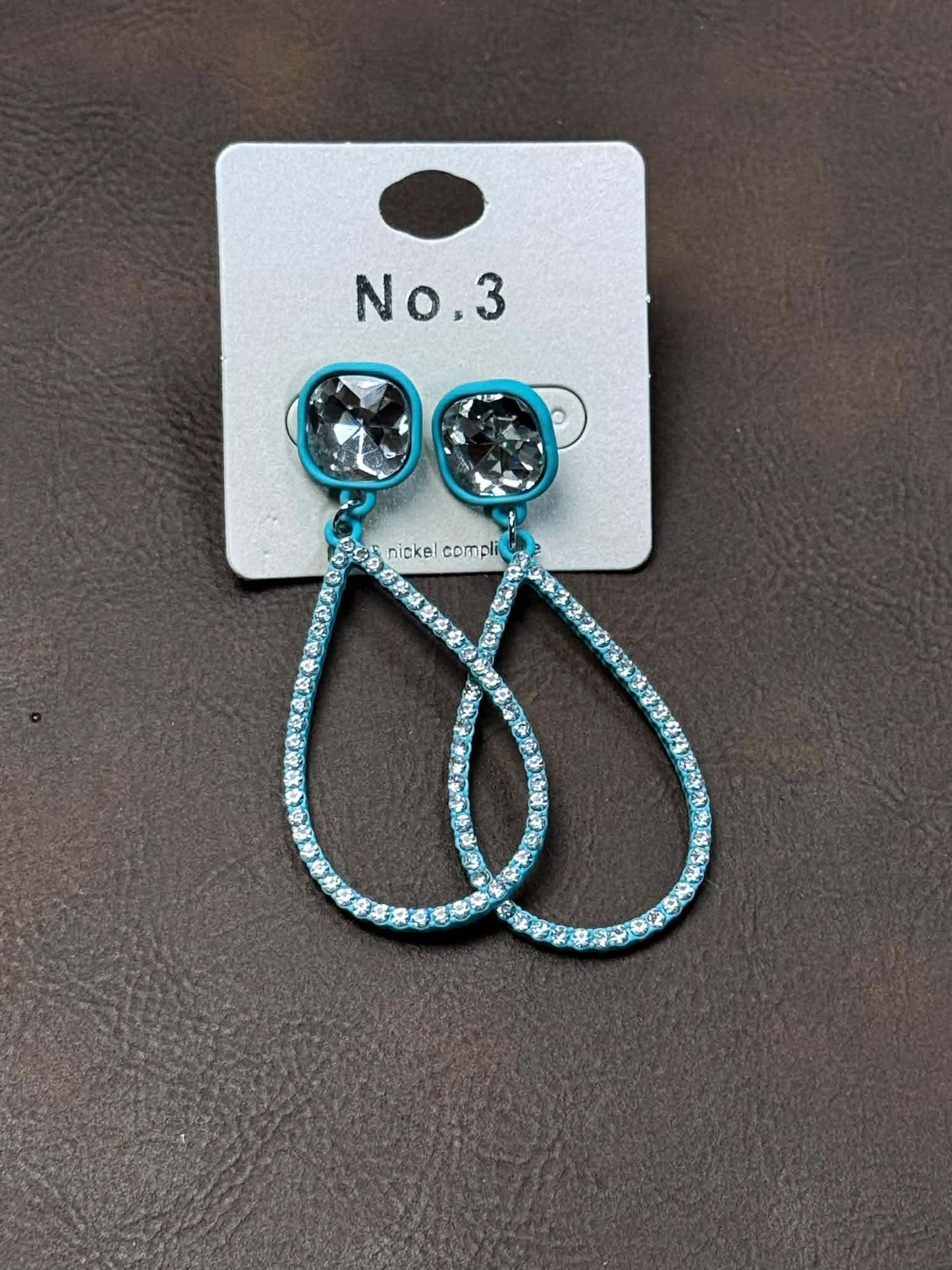 TEAR DROP EARRINGS WITH AND WITHOUT STONES