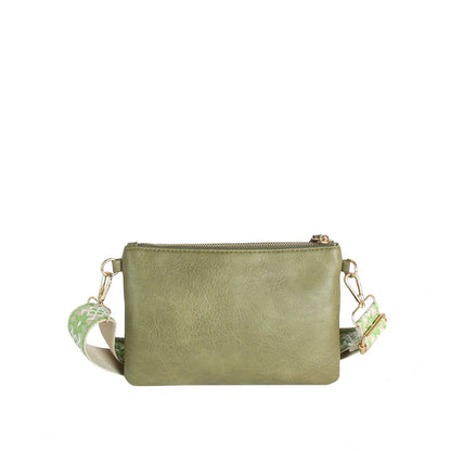 Melissa Multi Zip Pocket Crossbody With Guitar Strap