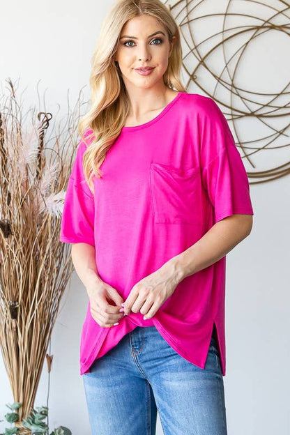 ROUND NECK SOLID TOP