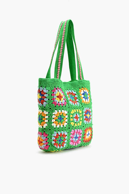 Rooted Radiance Crochet Tote