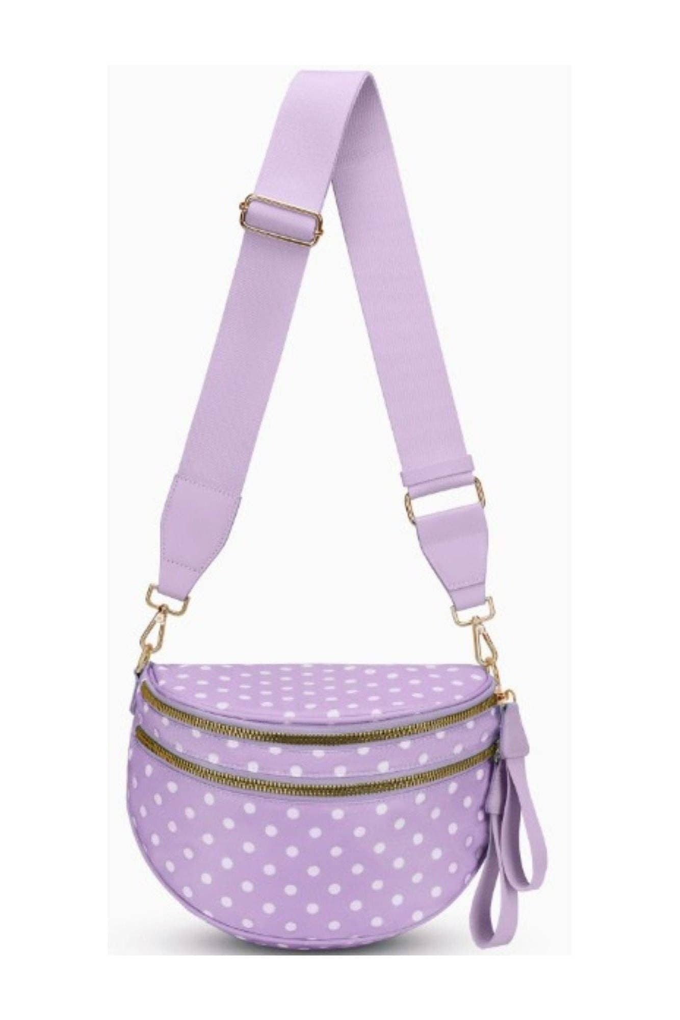 SF221011 Polka Dot Nylon Sling/Crossbody Bag