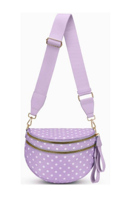 SF221011 Polka Dot Nylon Sling/Crossbody Bag