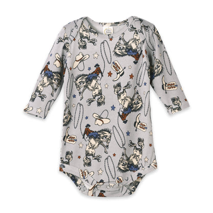 Western Cowboy Rodeo Baby Bodysuit - Bamboo